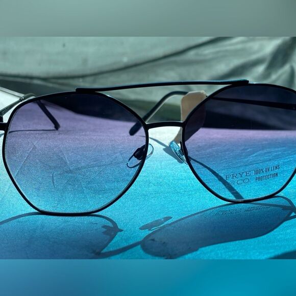 Frye Black Aviator Sunglasses - Picture 7 of 9